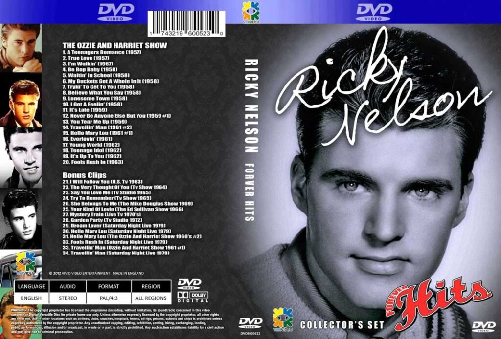 RICKY NELSON FOREVER HITS 1 DVD